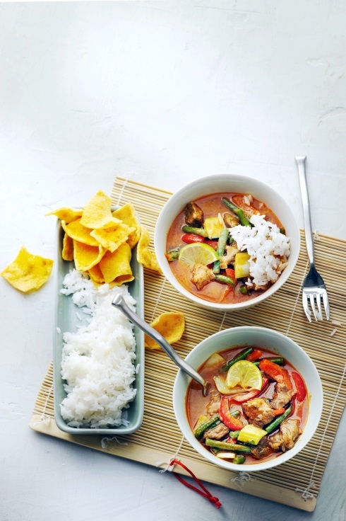 Stoofpotje met rode Thaise curry
